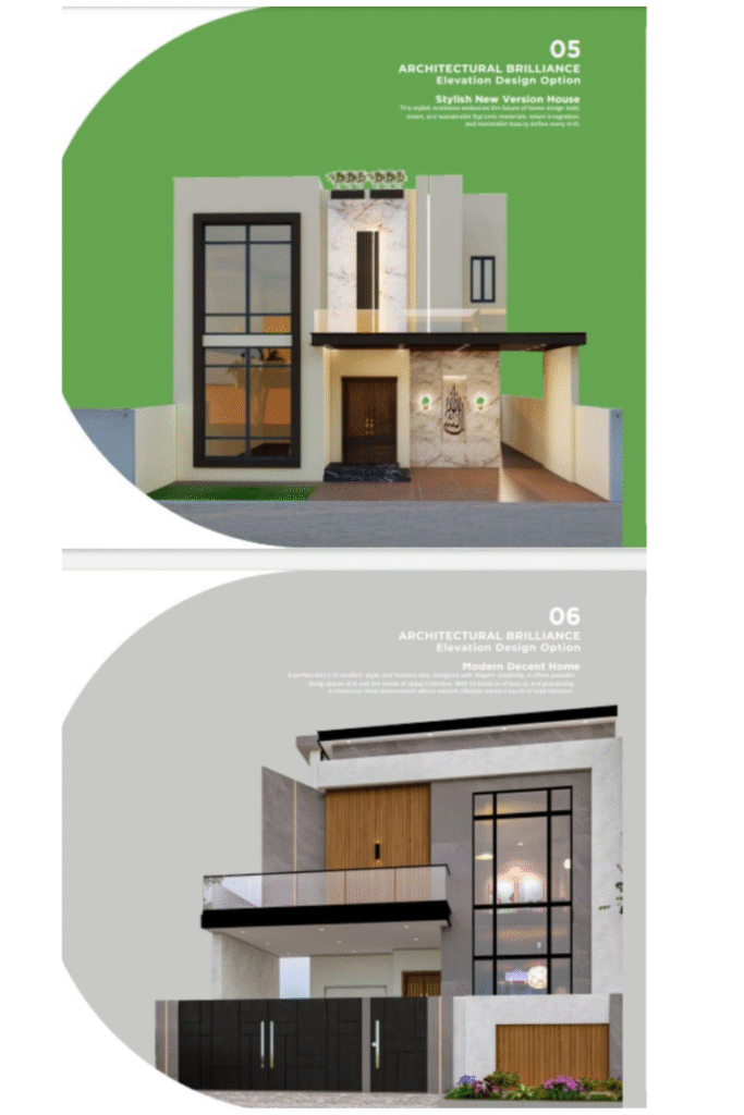 Front Elevation D homes Dha Bahawalpur